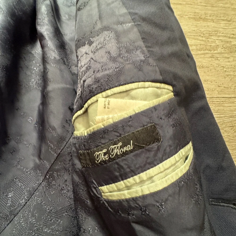 Paul Smith Blazer Mens 42 Blue Cotton The Floral World Map Jacquard Lining Coat